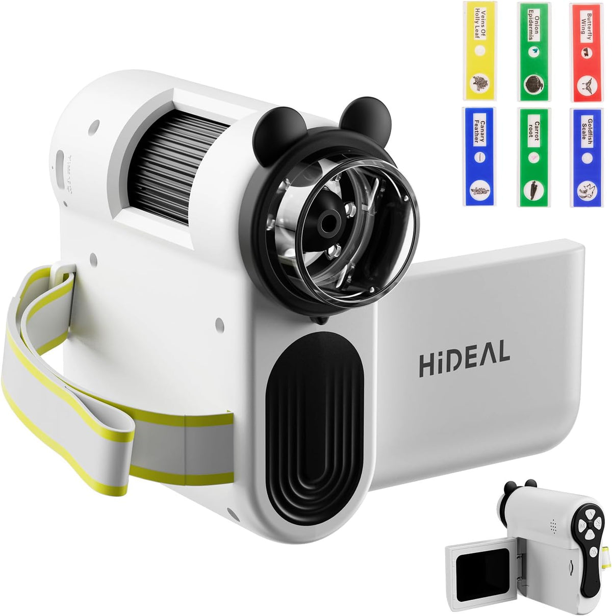Hideal HP60 [3-in-1] 2" IPS Microscope for Kids: [Auto On & Off] Portable Handheld Microscope Miniscope, Pocket Mini