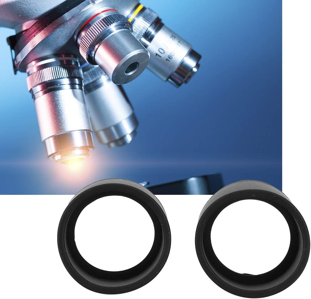 AUNMAS 2PCS Eyepiece Cover, Soft Rubber Binocular Eye Cups Replacement Guard for 32 36mm Stereo Microscope