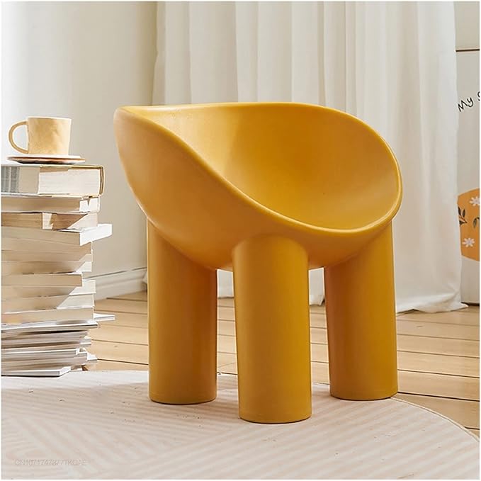 Adjustable Office Computer Chair with Armrest Elephant Leg Chair Footstool Home Stool Outdoor(Yellow Stool)