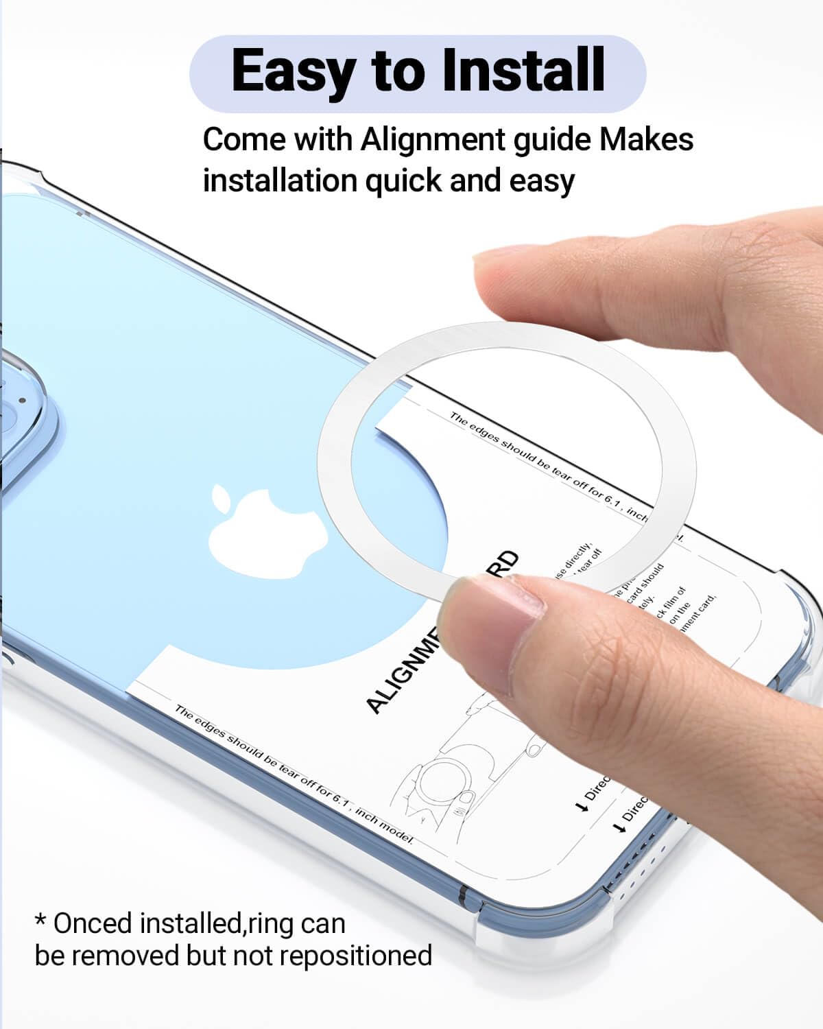 KALAPOP for MagSafe Sticker,MagSafe Ring Magnet,Magnetic Wireless Charger Conversion Kit,Compatible with iPhone 16/15/14/13/12/11, Galaxy S23/S22/S21