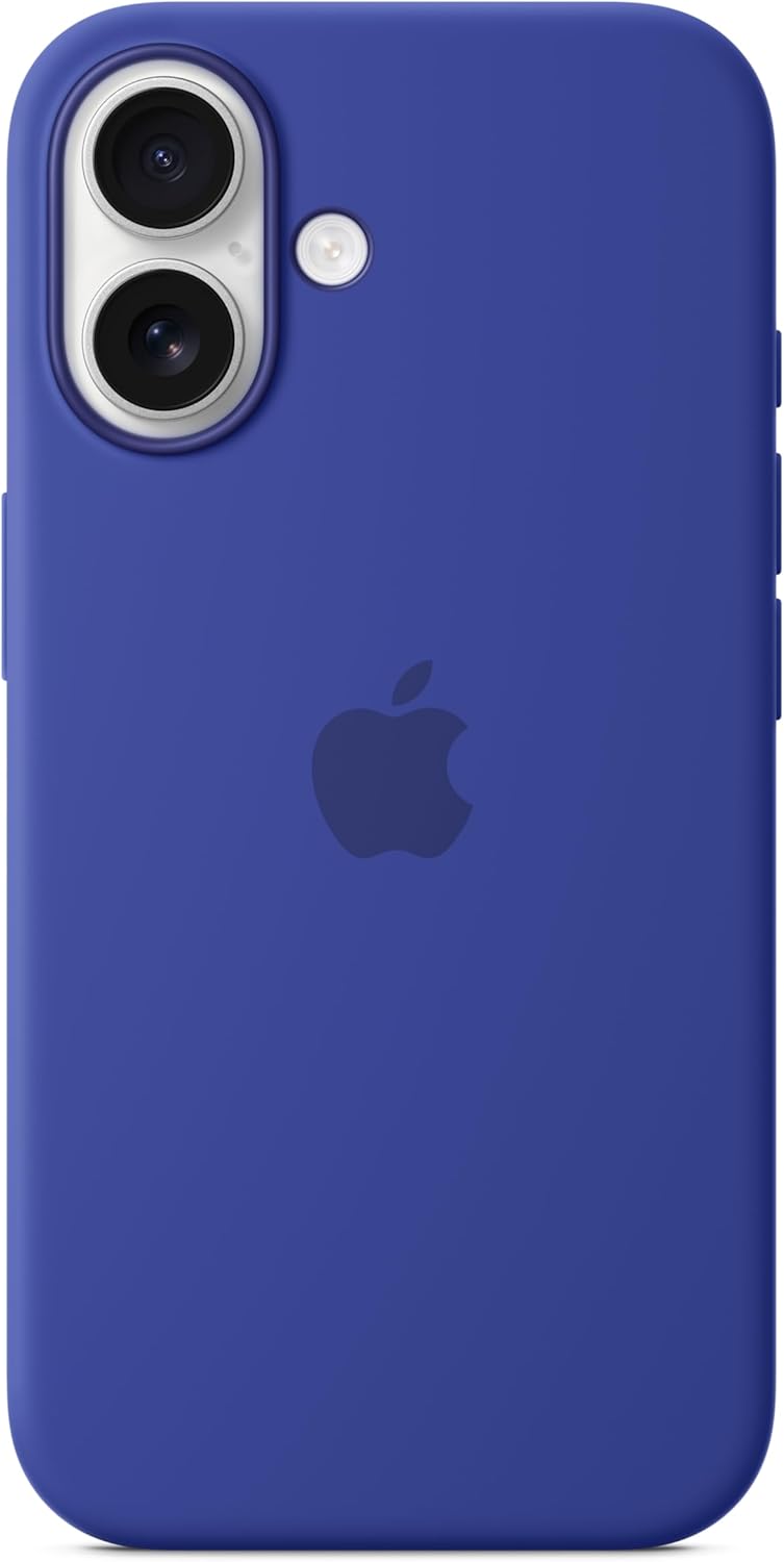 Apple iPhone 16 Silicone Case with MagSafe and Camera Control: Lightweight Phone Case, Wireless Charging Compatible, Smooth Matte Finish; Ultramarine