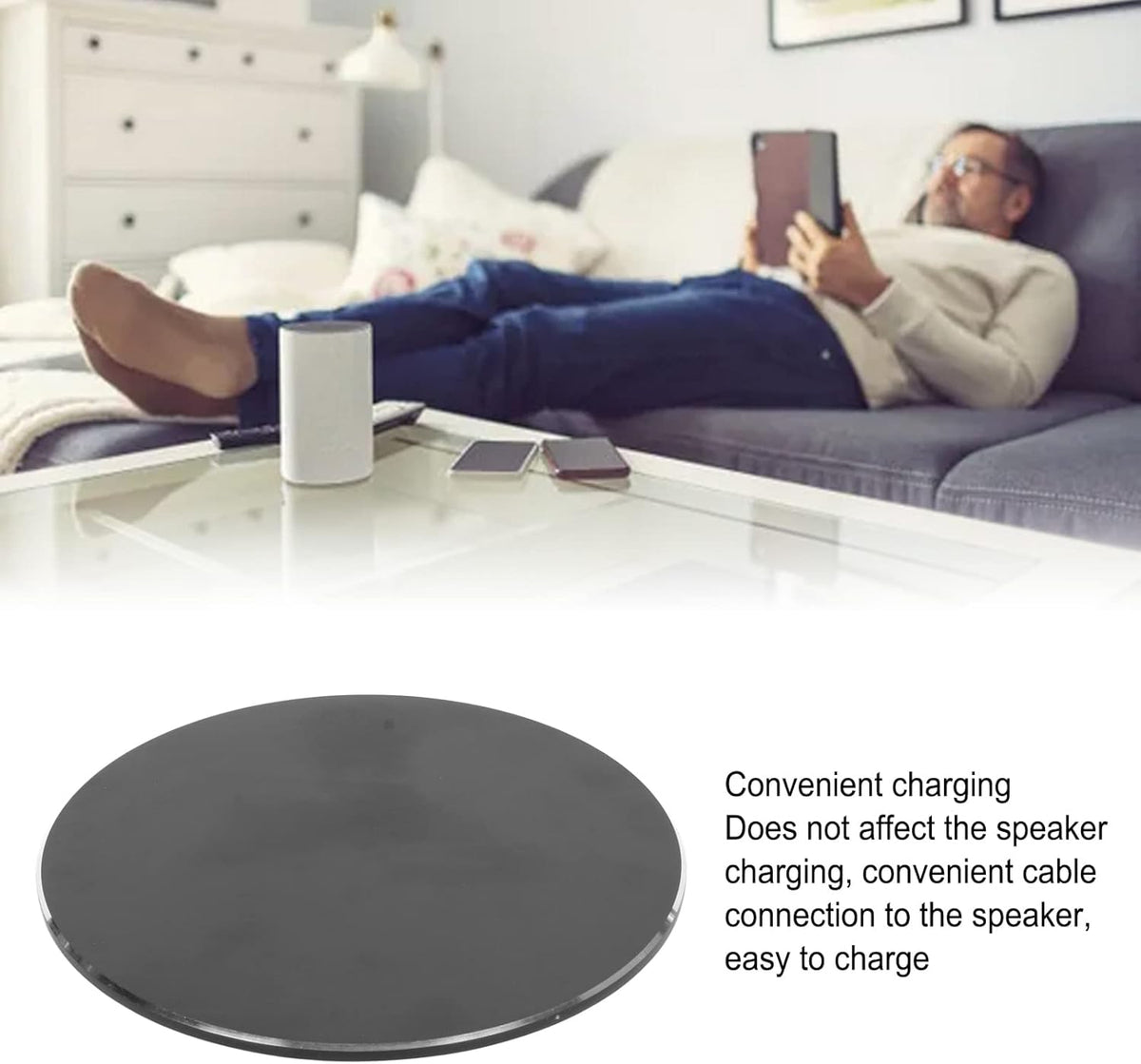 Base Mount for HomePod 1st 2nd Generation Speaker, Aluminium Alloy Mini Speaker Stand Base Holder
