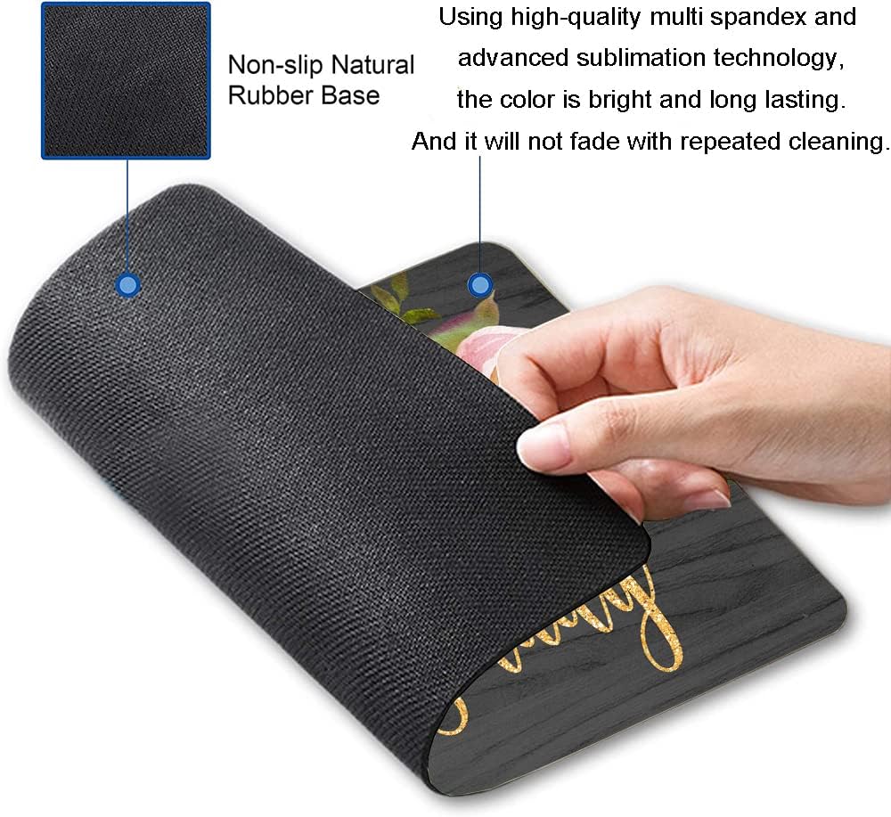 Mouse Pad, Cute Boss Lady Quote Mouse Pad for Women, Square Motiavation Mousepad for Office Laptop, Non-Slip Rubber Computer Mouse Pads for Wireless Mouse, Personalized Mouse Pads for Desk