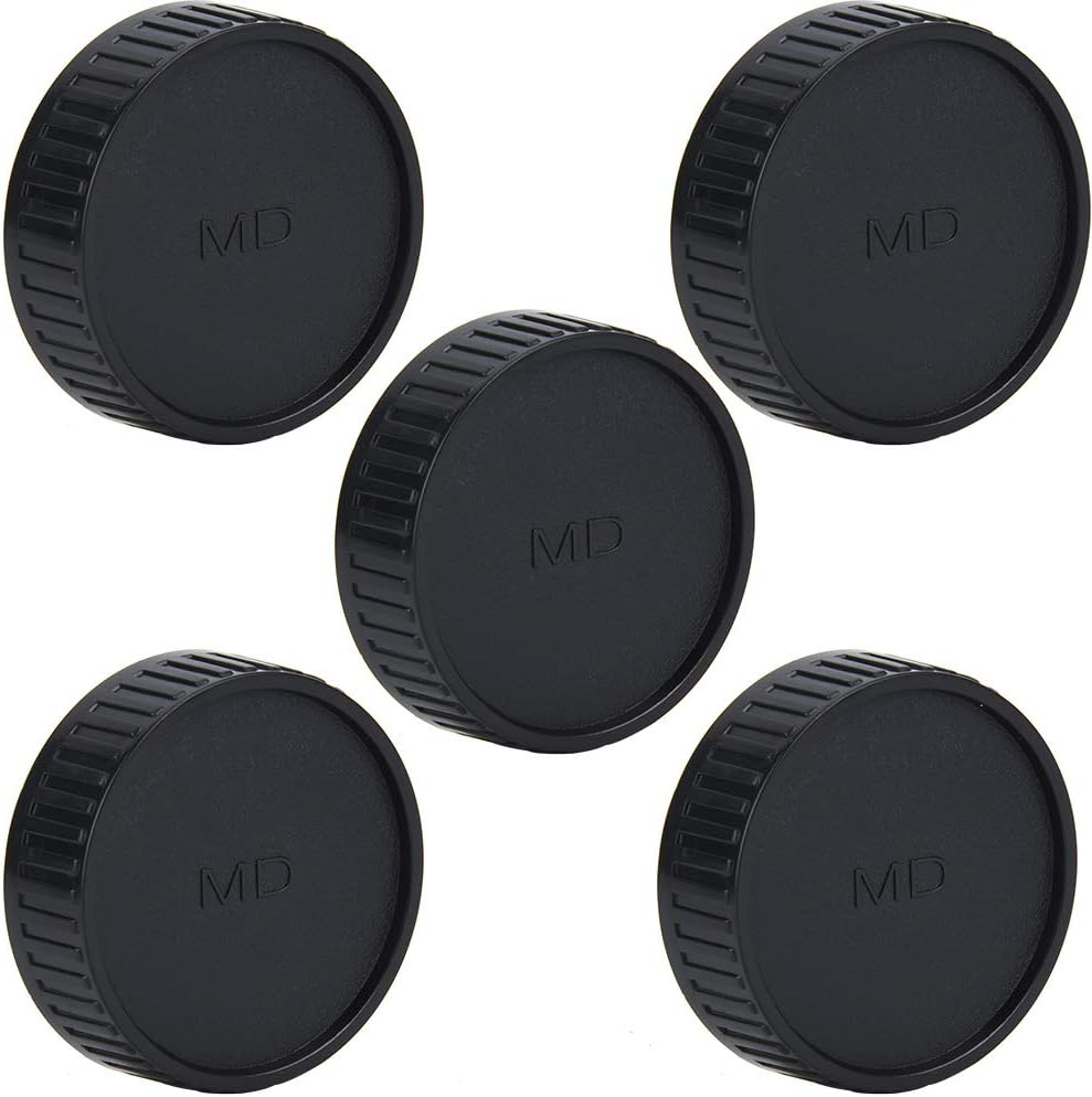 5PCS Protective Covers for MD Mount Camera Lens - Portable Lens Caps