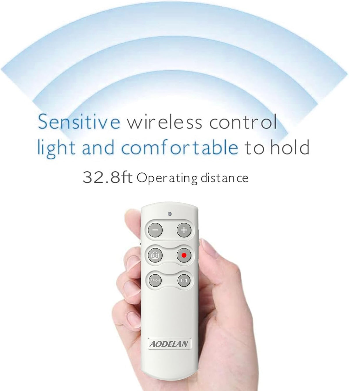 AODELAN Wireless Camera Remote Control,Shutter Release Compatible with Sony ZV-E10, FX3,A1,a6100, a6400, a6600, a7C, a7 III, a7R III, a7R IV, a9, DSC-RX0 II, DSC-RX100 VII, ZV-1; Replace Sony RMT-P1BT