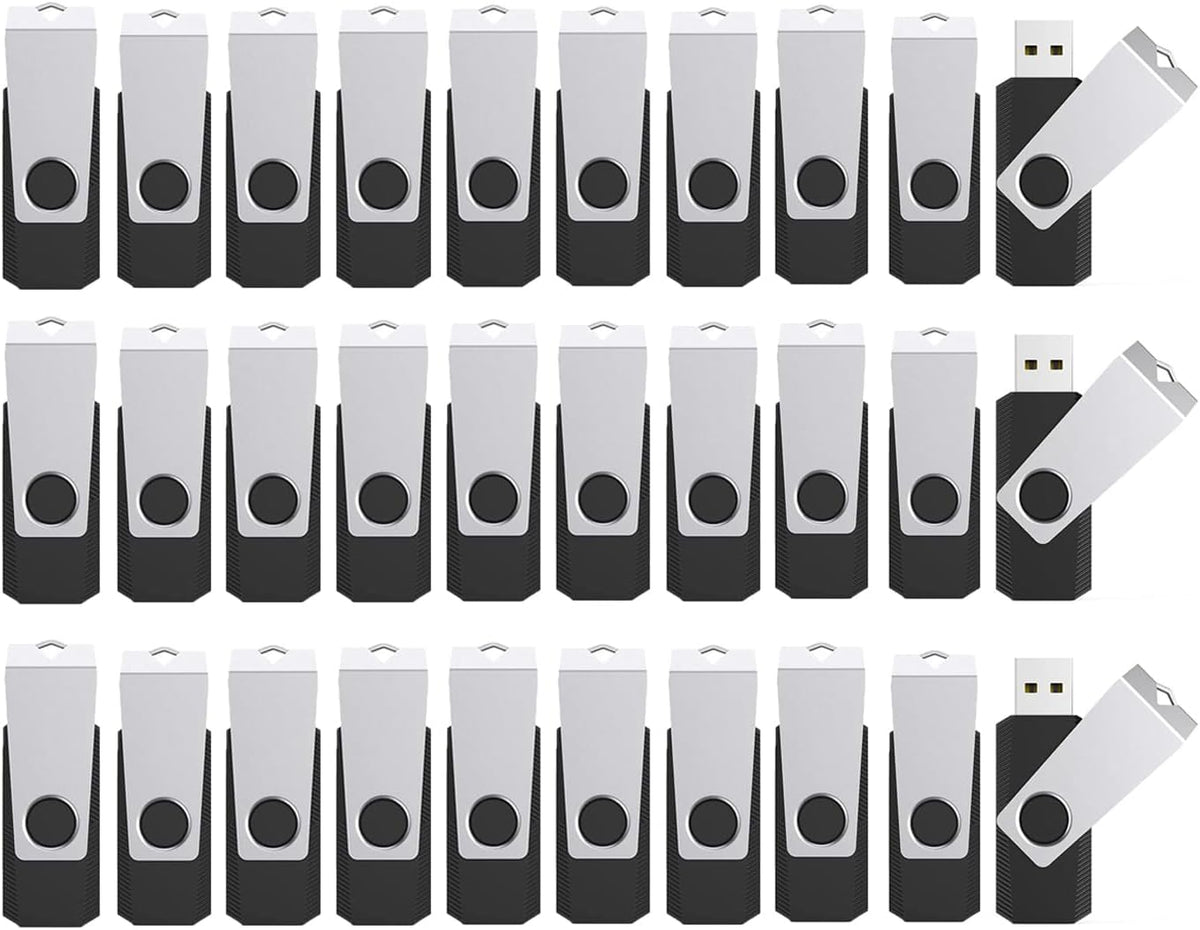 8GB Flash Drives 100 Pack, Wooolken USB 2.0 Thumb Drive with Lanyards Bulk USB Sticks for Weddings,Office, School, Data Storage Backup