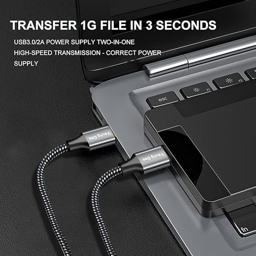 Yeung Qee USB 3.0 A to A Male Cable 6 ft,Super Speed Type A Male to Male Cable USB 3.0 Double End USB Cord for Hard Disk, Cameras,Laptop Cooler, DVD Player and More (6FT/2M)