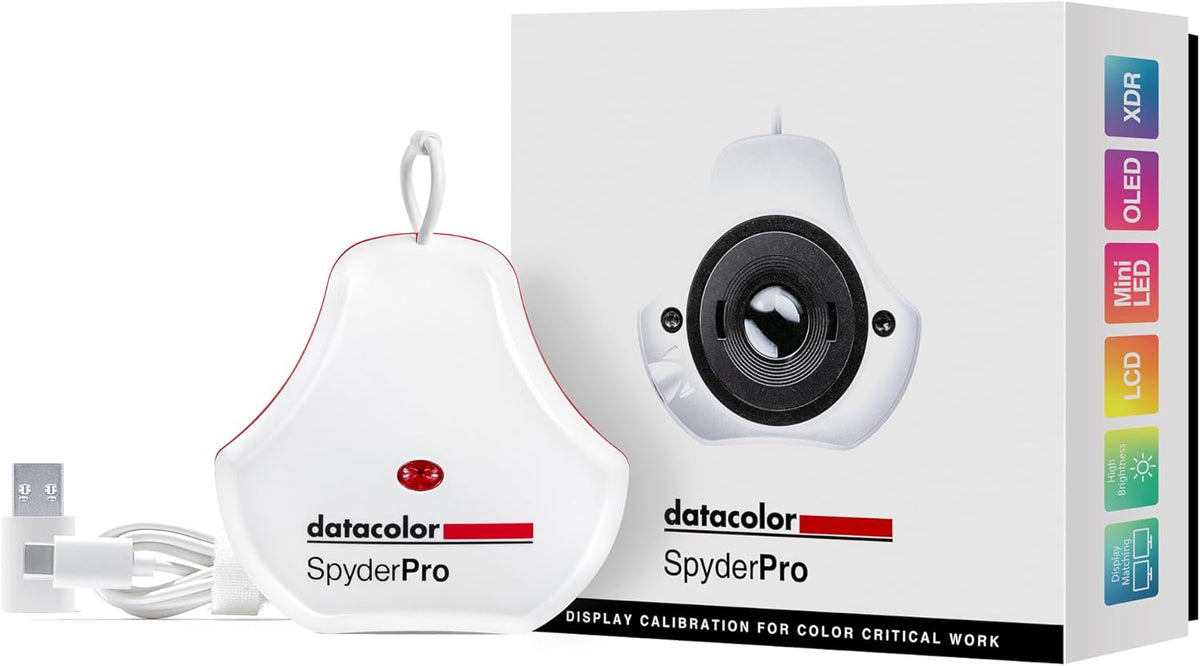 SpyderPro Monitor Calibration Tool: Ensures Accurate Color When Viewing and Editing Photos & Videos