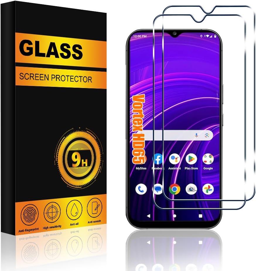 ?2 PACK? Vortex HD65 Screen Protector Glass with 9H Hardness, Anti-Scratch, Easy Install Tempered Glass Screen Protector