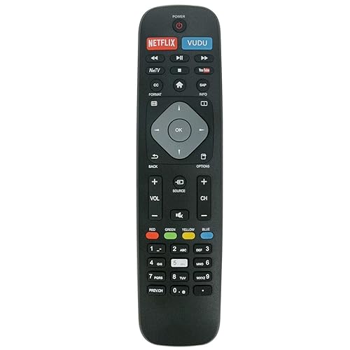 Remote Replace for Philips TV 50PFL6902/F7 50PFL6602/F7 55PFL5402/F7 40PFL4901