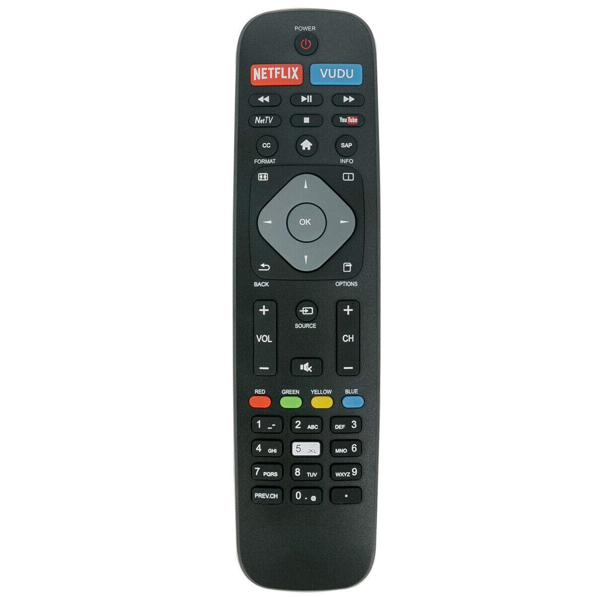 Remote Replace for Philips TV 50PFL6902/F7 50PFL6602/F7 55PFL5402/F7 40PFL4901
