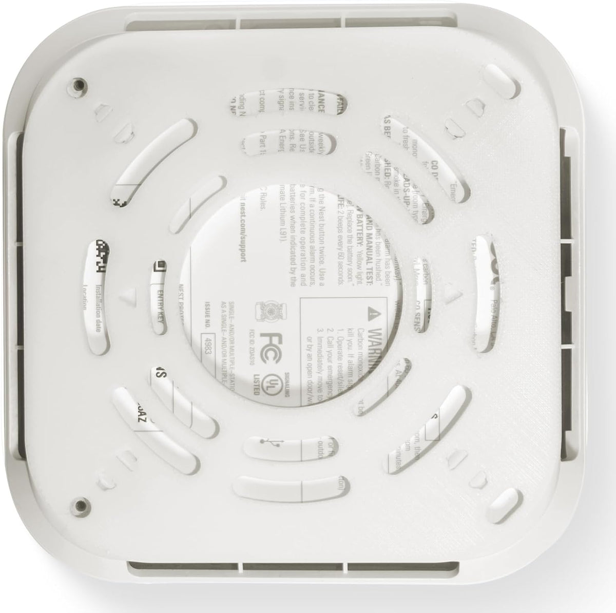 Mounting Plate Replacement for Google Nest Protect 1st Gen, Backplate for Nest Detector Models 05A & 05C