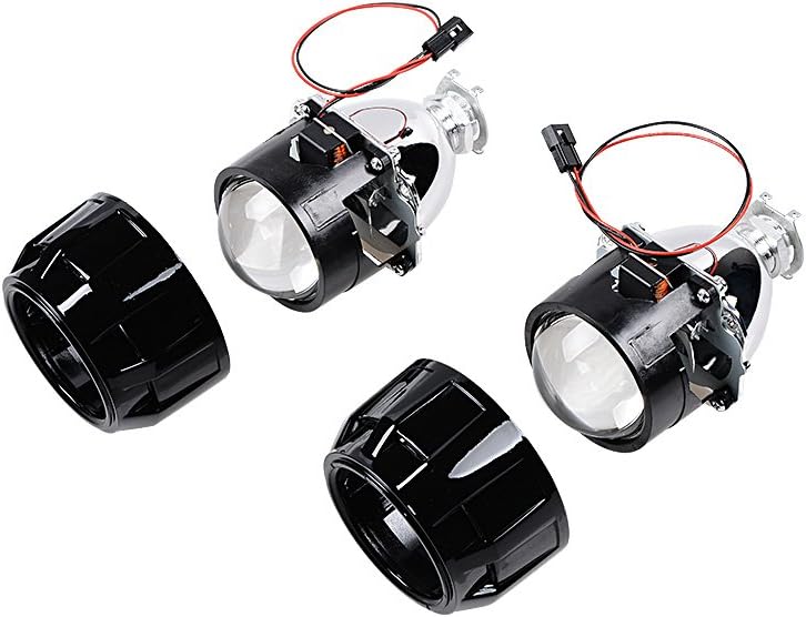 H1 2.5 inch Astra Depot Bi-Xenon Front Lamp Projector Lens Compatible With Lights Retrofit, Custom Conversion