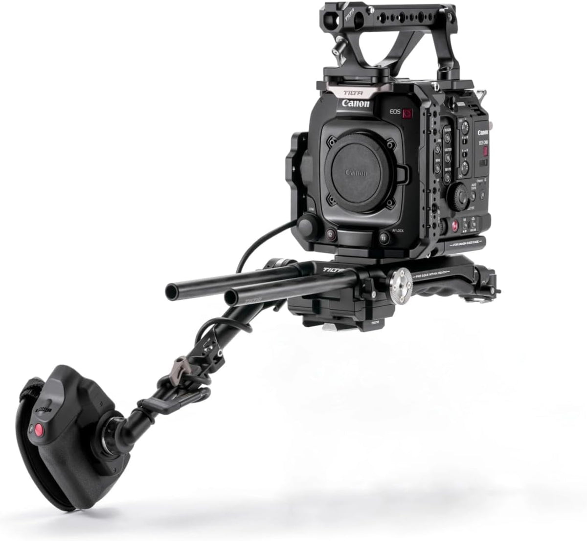 Tilta Camera Cage Pro Kit V-Mount for Canon C400 | Includes Cage, Battery Plate, Shoulder Baseplate, Right Side Arm & More | Arri Rosette, NATO Rail, 3/8"-16 & 1/4"-20