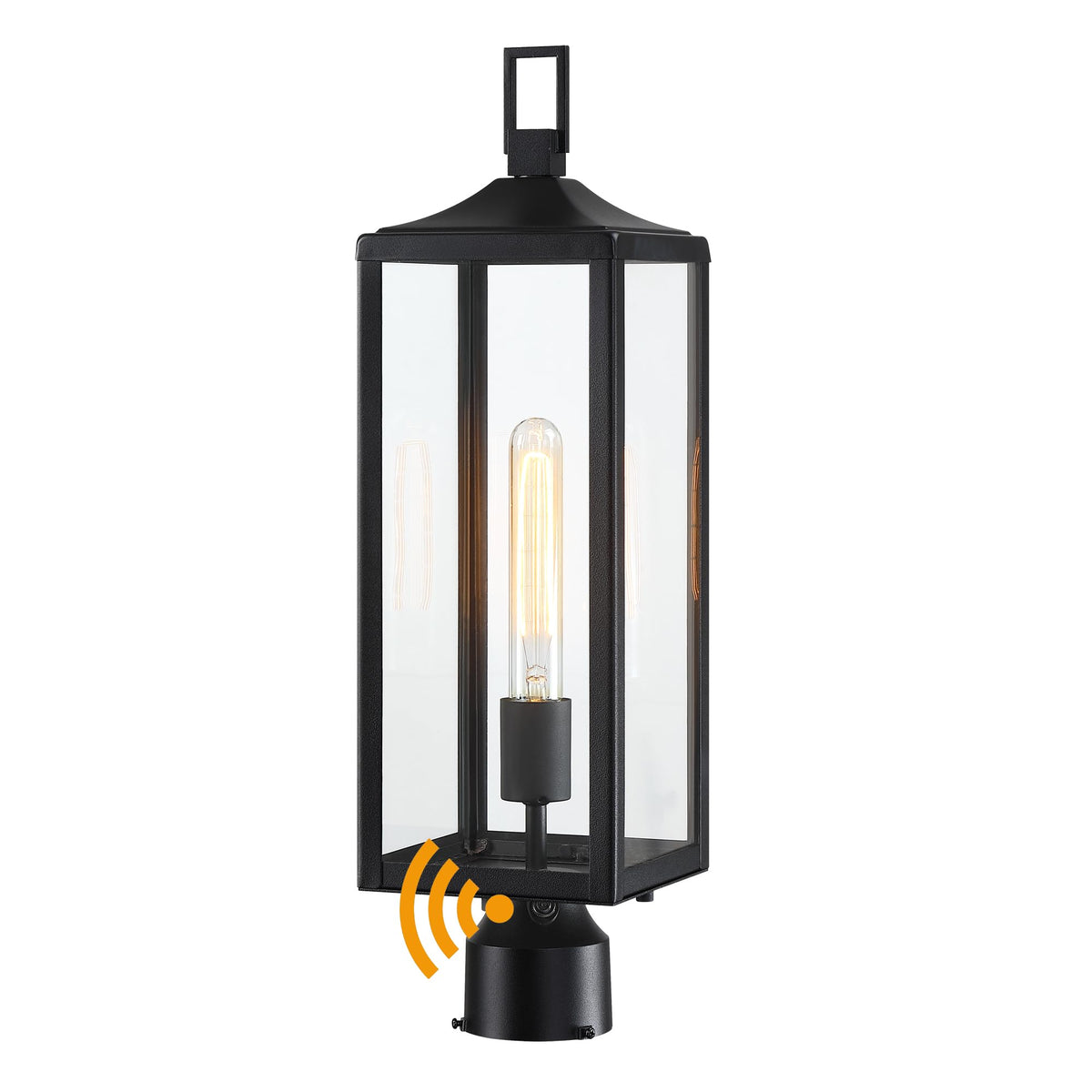 Faymart lighting 21.3 Inch Outdoor Lamp Post Light Fixture Dusk to Dawn - Residential Sidewalk Lamp Post Sconce Dusk to Dawn Outside Pole Lantern