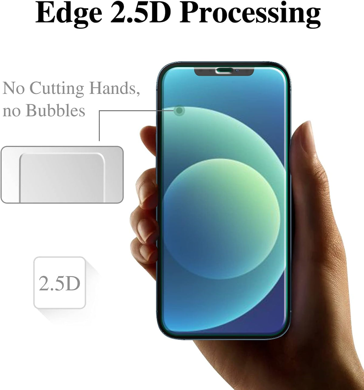 Pokolan [3-Pack] Screen Protector for iPhone 12 Mini, Tempered Glass, 9H Hardness, Bubble Free, Case Friendly