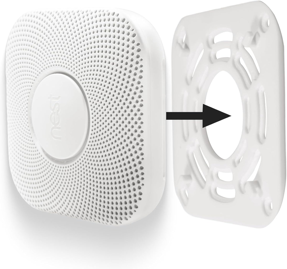 Mounting Plate Replacement for Google Nest Protect 1st Gen, Backplate for Nest Detector Models 05A & 05C
