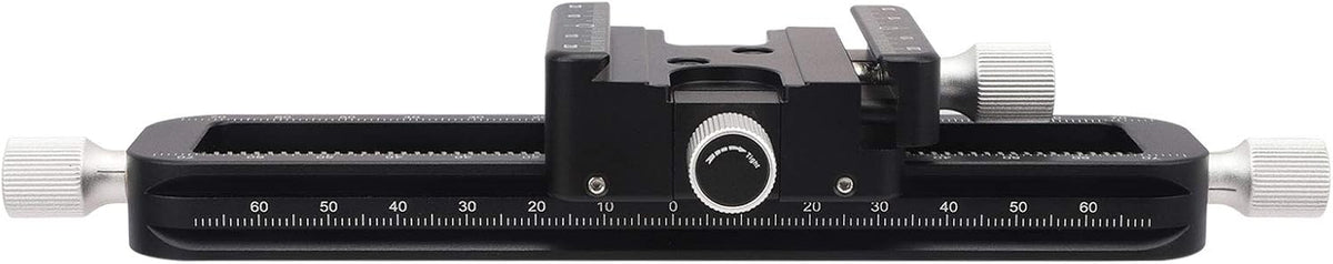 Haoge FM-160 Wormdrive Macro Rail for Macro Photography Track, Focus Stacking Precision Focus Slider/Close-up Shooting Clamp Plate Fine-Tuning Screw Rod