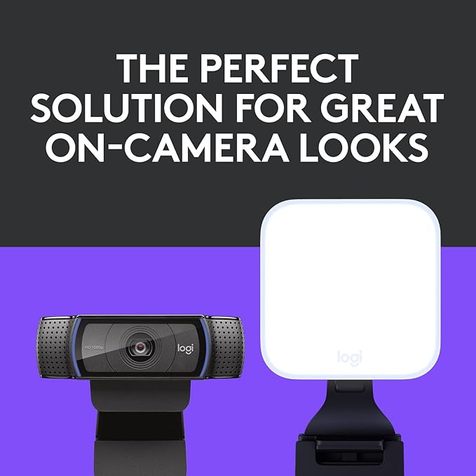 Logitech C920x HD Pro + Logitech for Creators Litra Glow - The Perfect Solution for Great on-Camera Looks
