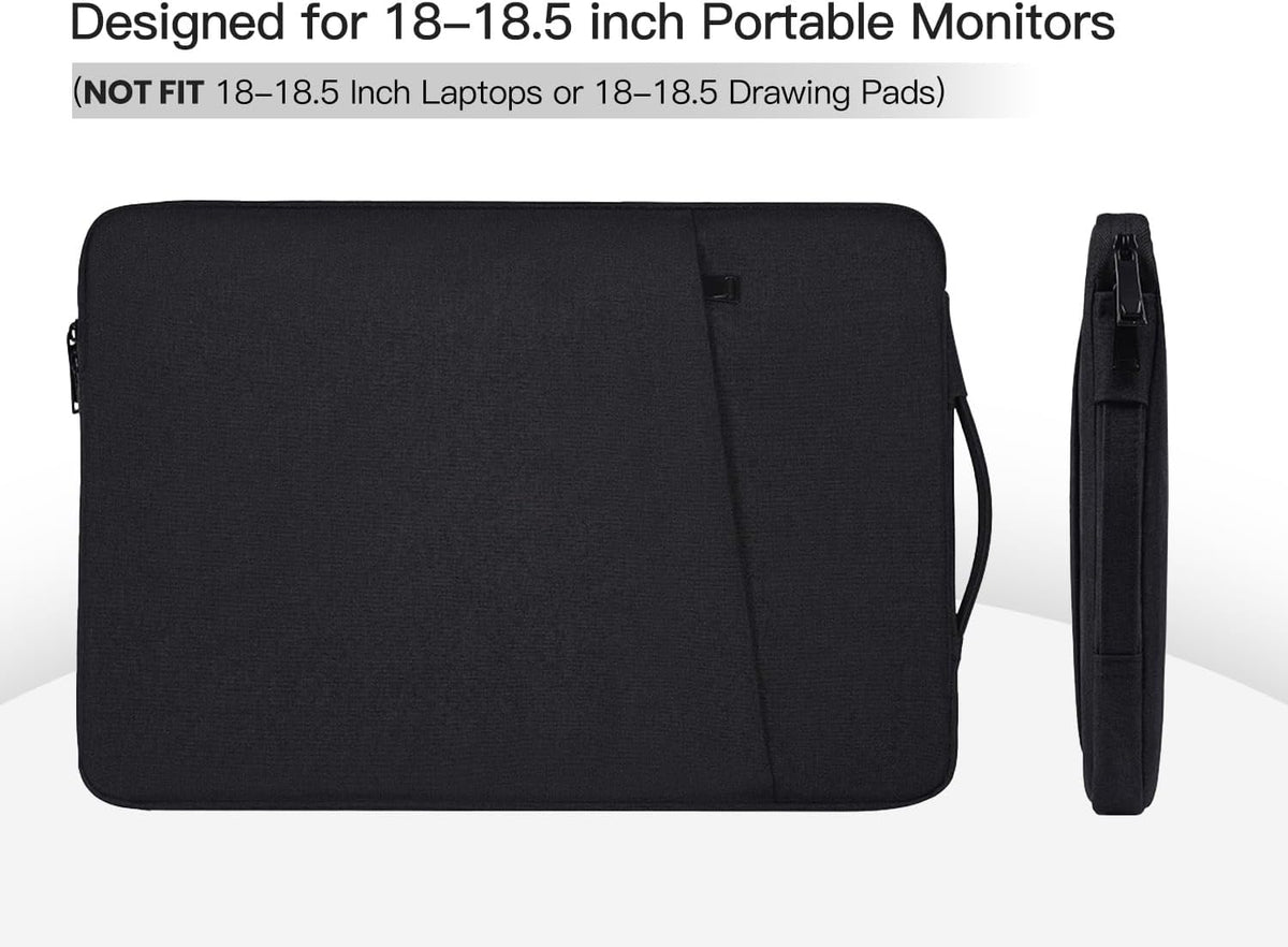 CaseDeer 18.5 Inch 18.5 Inch Pocket(18.1x11.8 Inch) Portable Monitor Case Sleeve Bag Compatible with Most Large