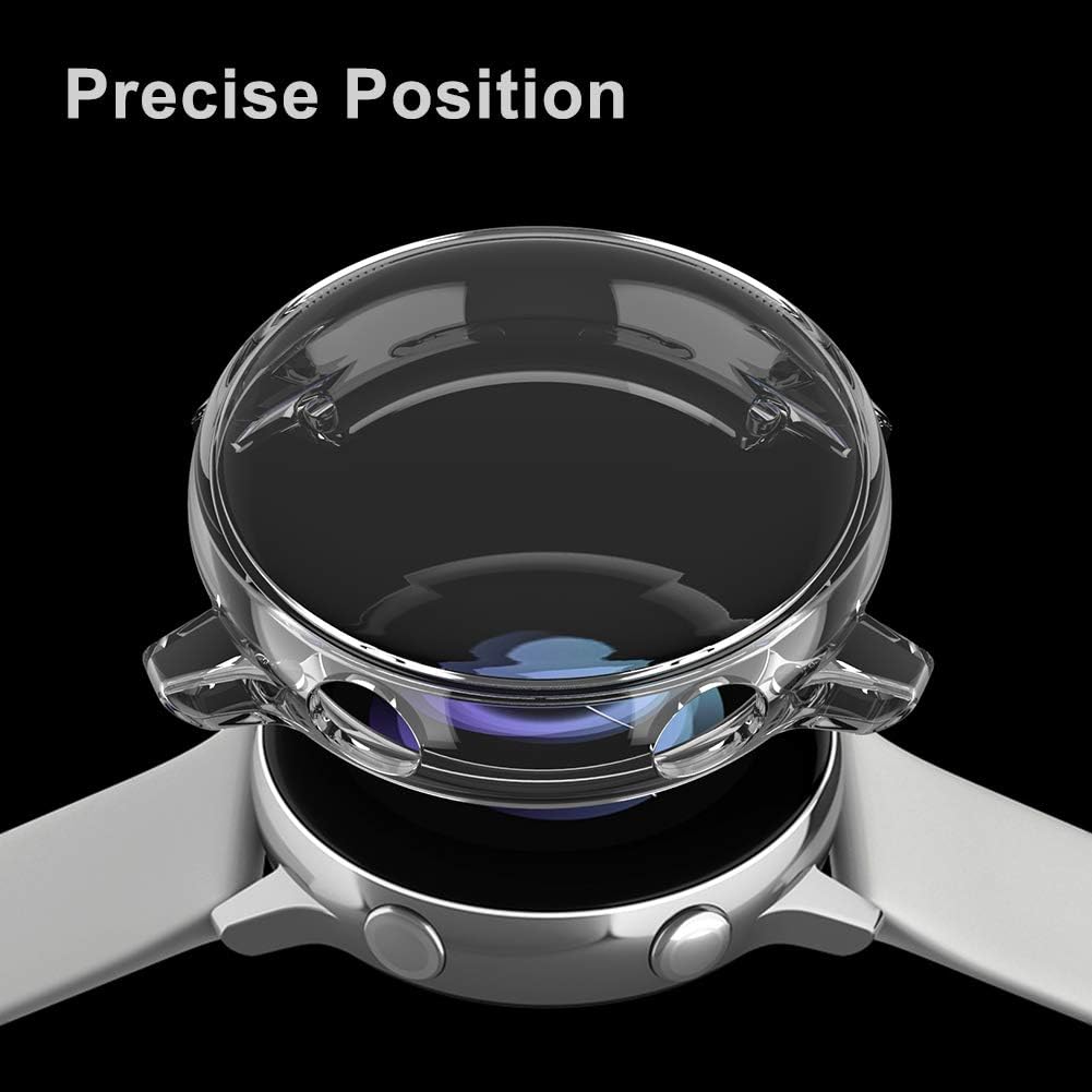 3 Pack Case Compatible with Samsung Galaxy Watch Active 40mm, NAHAI TPU Slim Plated Scratch-Resist Bumper Shell,
