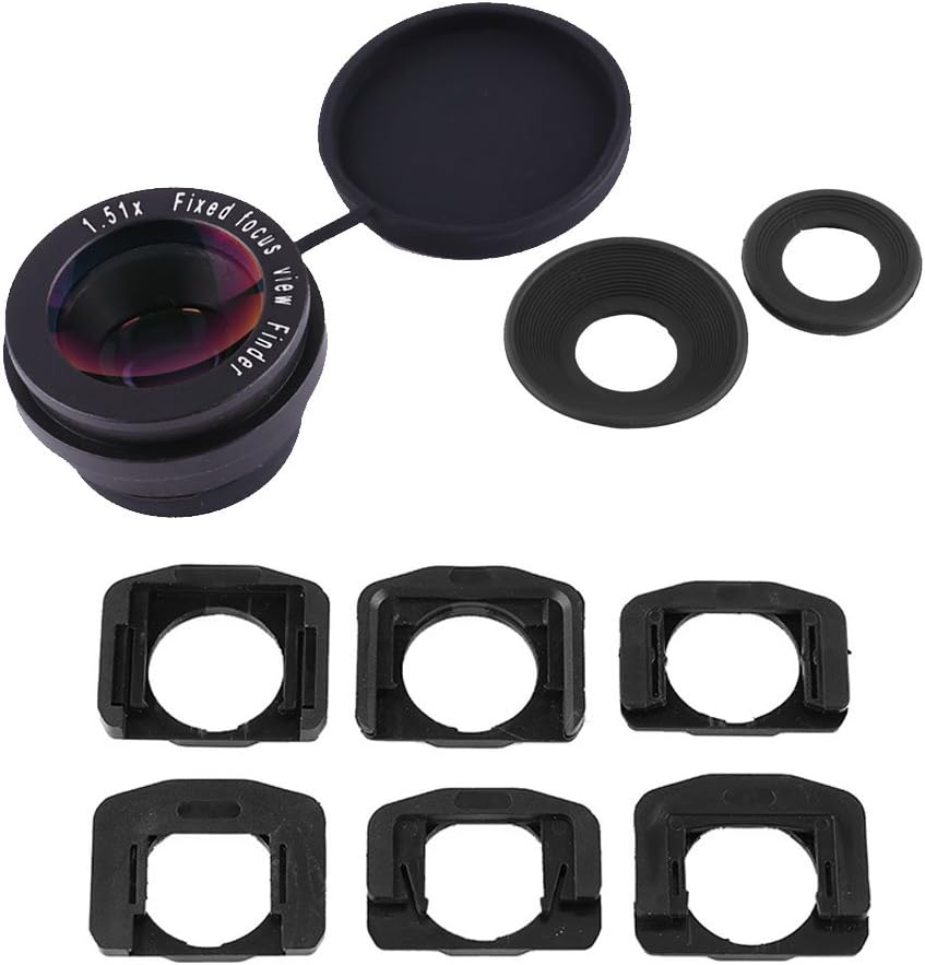 1.51X Pssopp Durable Fixed Focus Viewfinder Eyepiece Magnifier Eyecup for DSLR Camera Good Helper for Short and Long