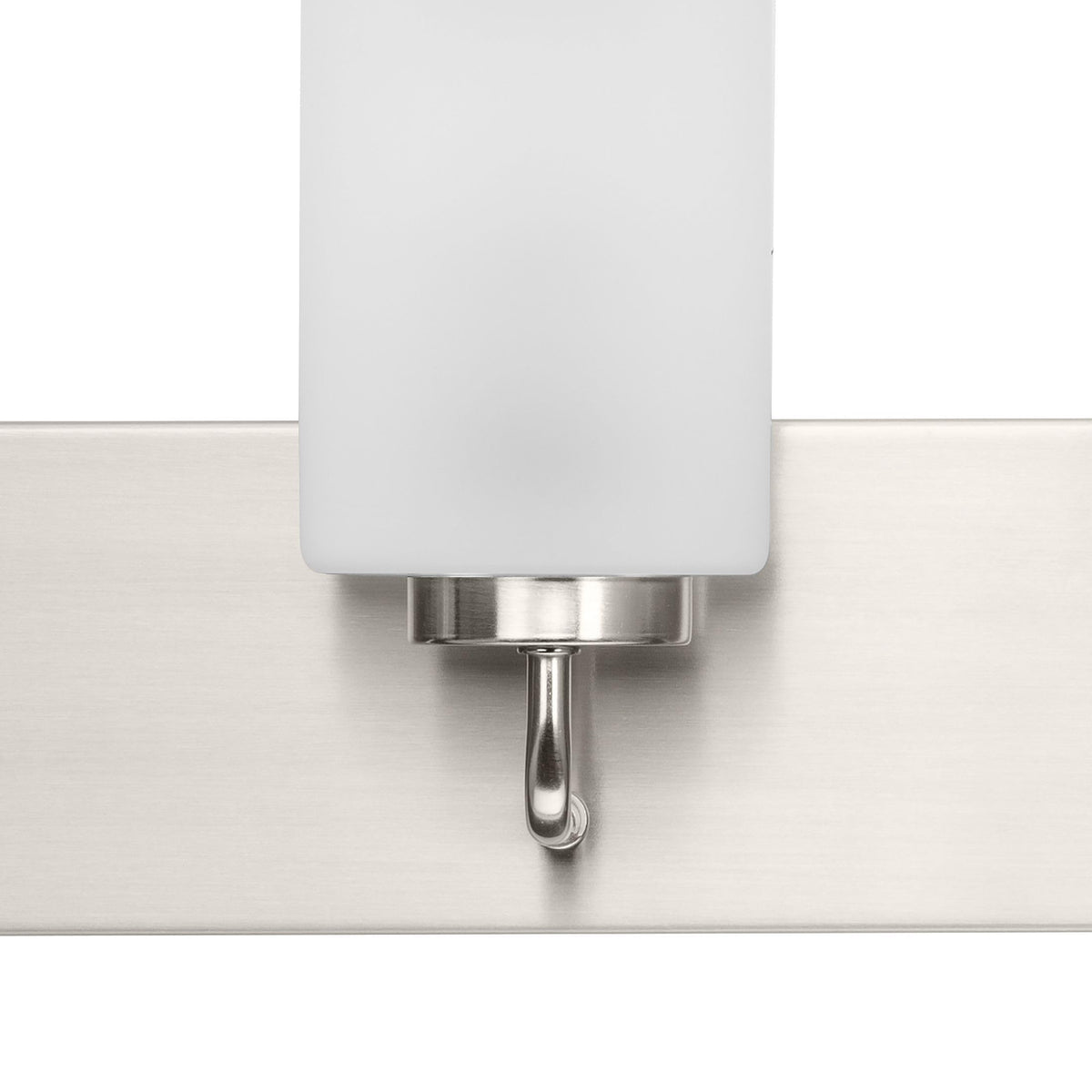 Progress Lighting Merry Collection Six-Light Bathroom Light Fixture, Brushed Nickel and Etched Glass Transitional Style Bath Vanity Wall Light, 48" L