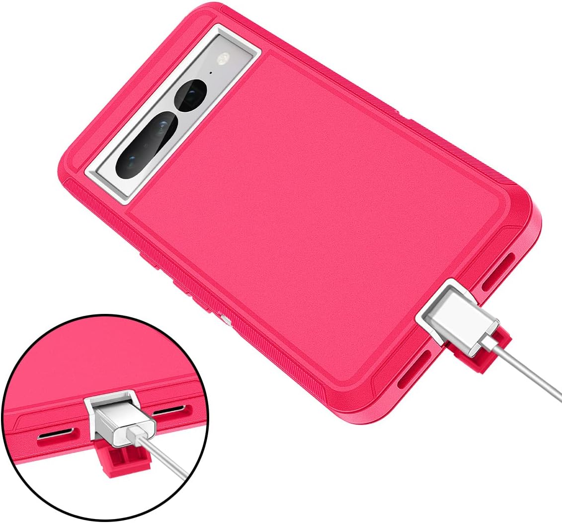 I-HONVA Google Pixel 7 Pro Case, Shockproof Dust/Drop Proof 3-Layer Full Body Protection [Without Screen Protector]