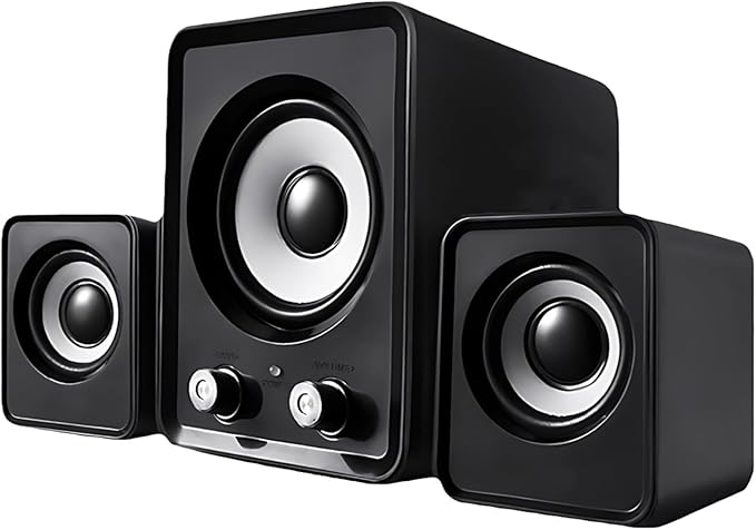 Wired Usb Computer Speaker With 360° Sound Volume Control Compact Design For Pc Laptop And Mp3 Devices