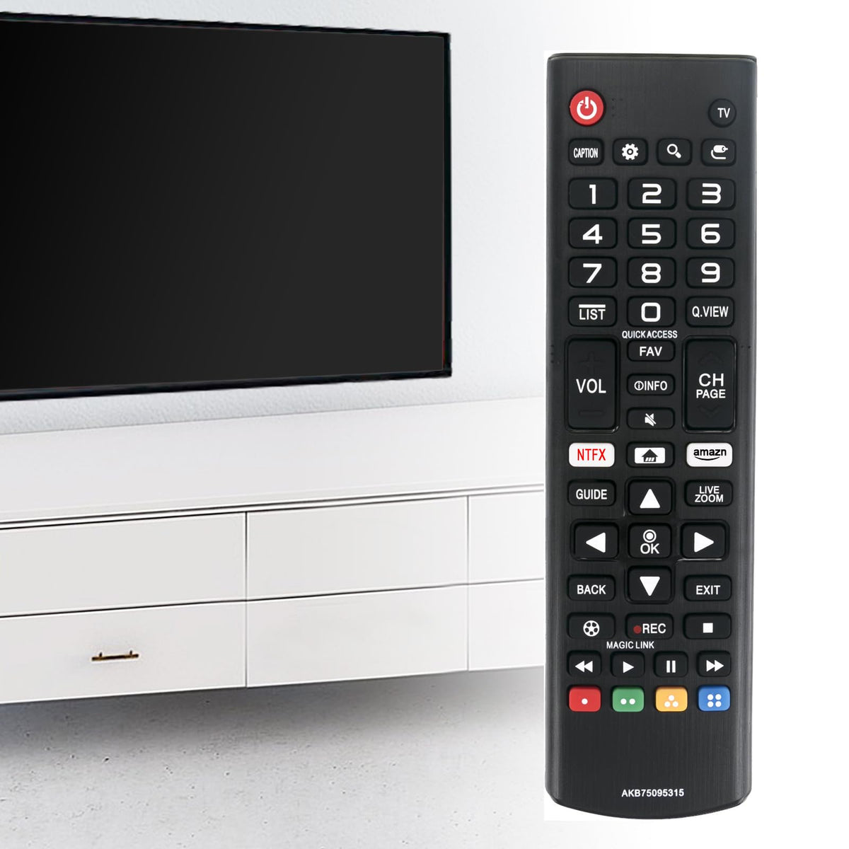 AKB75095315 Replace Remote fit for LG LED OLED 4K 1080p Smart TV Non-Smart TVs AKB75095314 AKB74915305 AKB75095307 AKB73975702 AKB74475401 AKB73975701