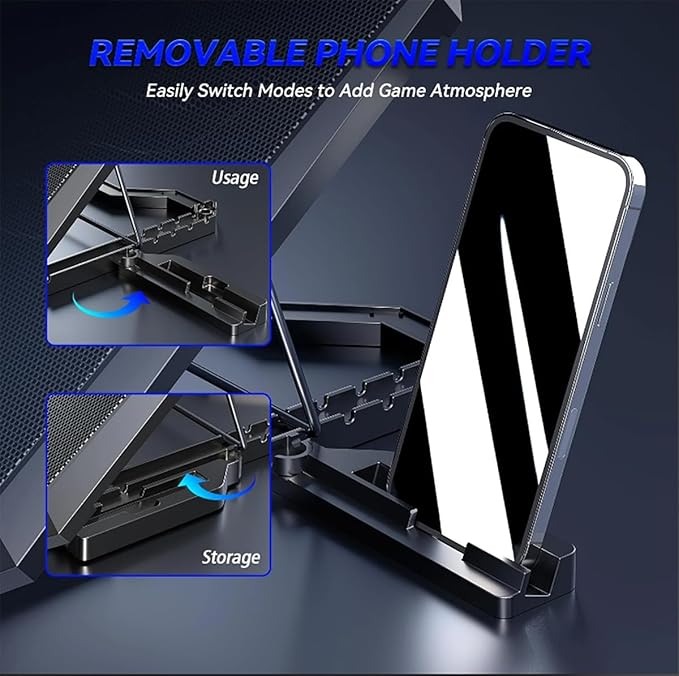 Laptop Cooling pad for Dell Mobile Workstations P91F002 Gaming laptops Laptop Cooler with 8 Fans Adjustable Speed 5-Level Height Adjustment Mute SilentBuilt-in Phone Stand