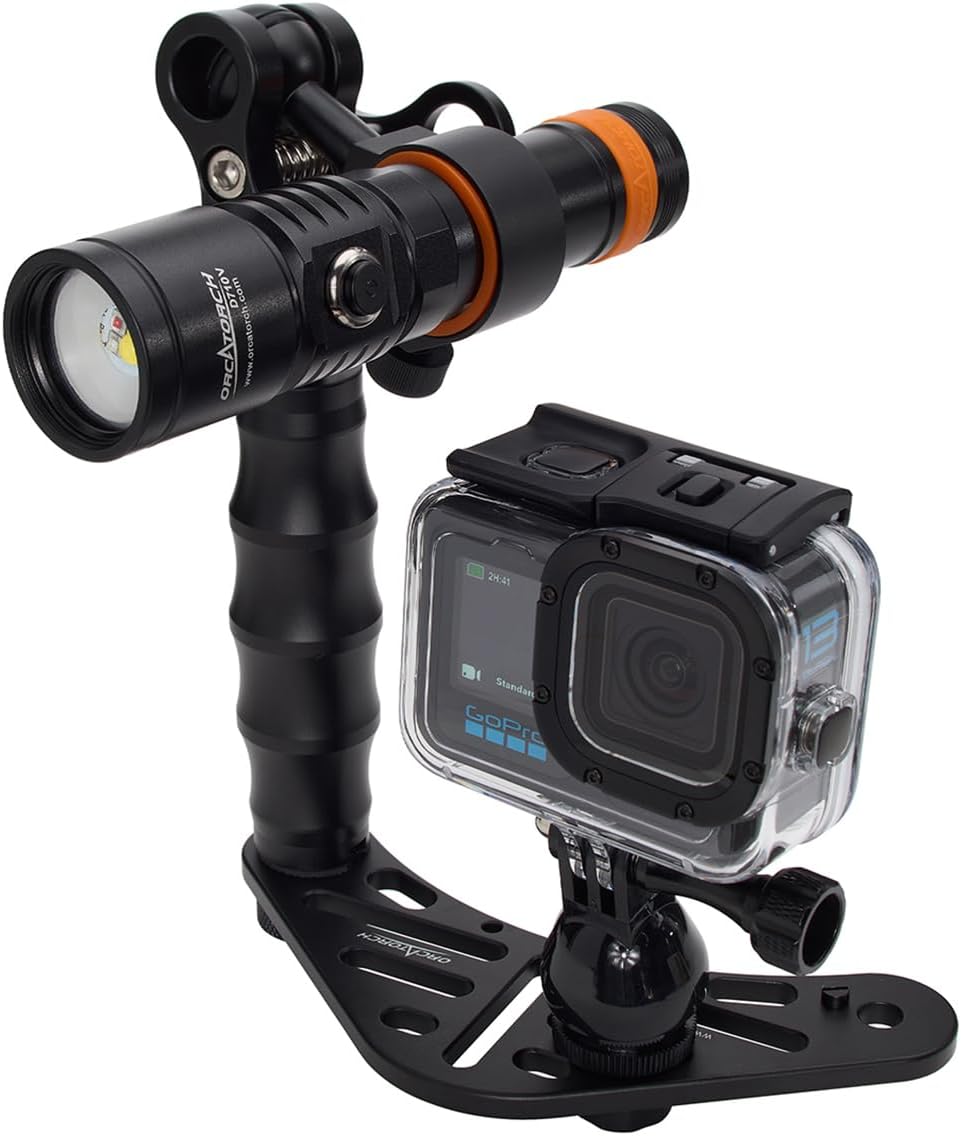 GoPro HERO13 Waterproof Action Camera Dive Kit with 5.3K60 UHD Video, 27MP HDR Photos - Bundle with Protective Housing, Video Light Pack, Camera Tray, Double Clip, 64GB microSD Card (Hero13)