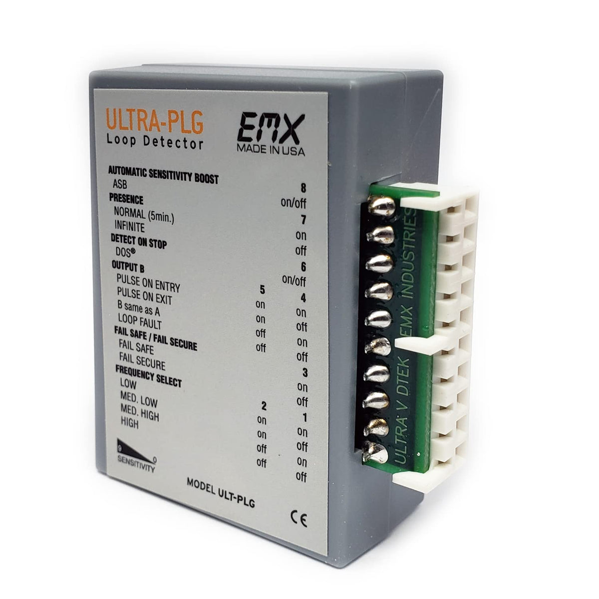 EMX D-TEK ULTRA Plug in Style Vehicle Loop Detector