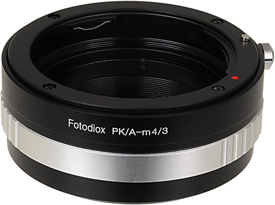 Fotodiox Lens Mount Adapter Pentax K AF Lens to MFT (Micro-4/3, M4/3) Mount Mirrorless Camera with Aperture Control Dial