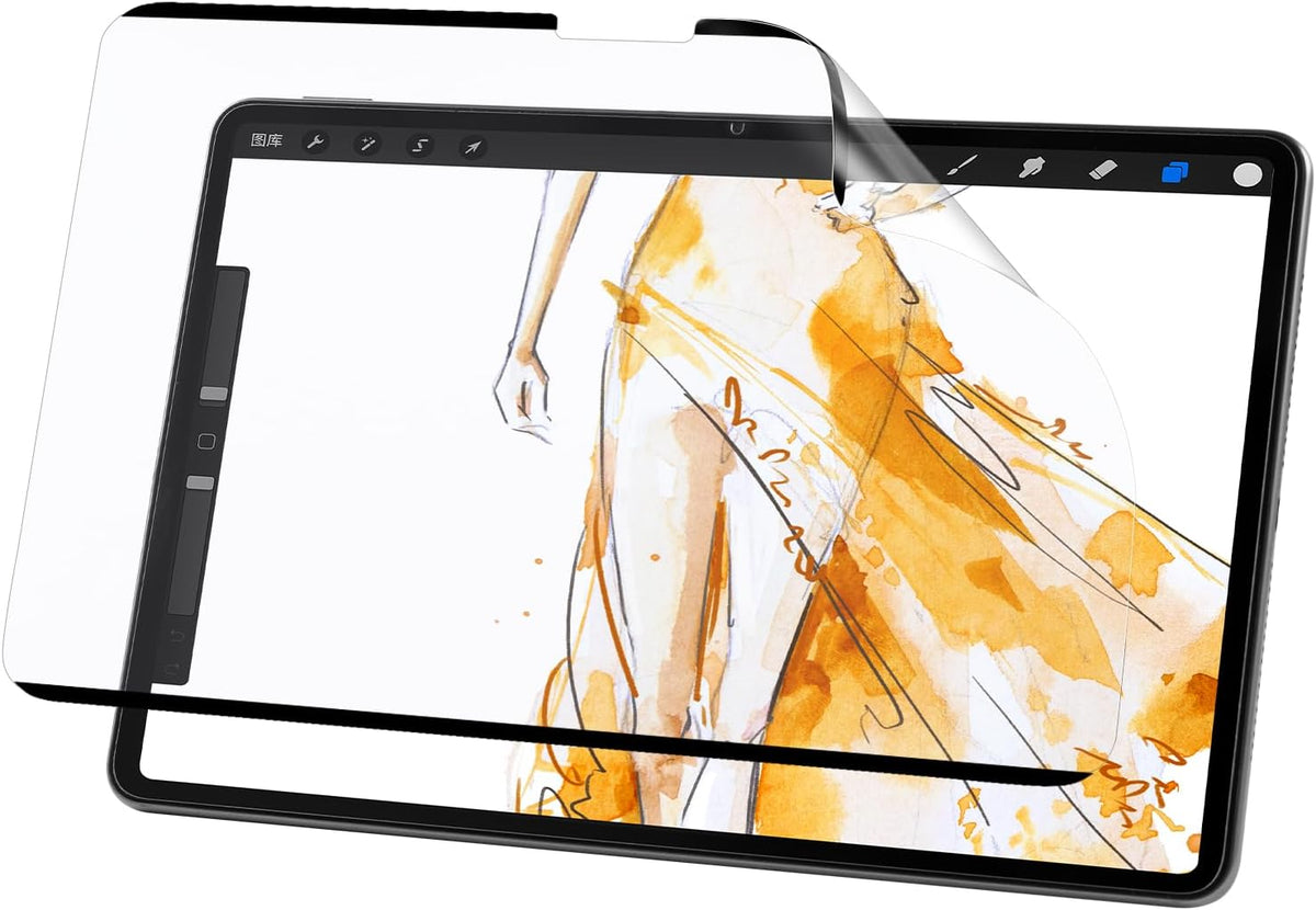 Nano-Suction Paper Feel Screen Protector for iPad Pro 13 Inch M4 2024, Removable, Reusable, Write as Real Paper, Anti Glare, Stable, Matte Finish
