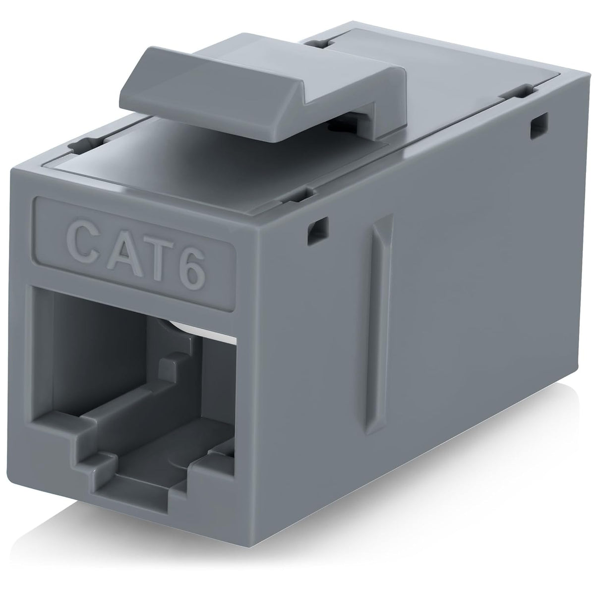 Everest RJ45 CAT6 Keystone Coupler in Gray (12-Pack) - RJ45 Ethernet Jacks - Cat6 Keystone Jacks