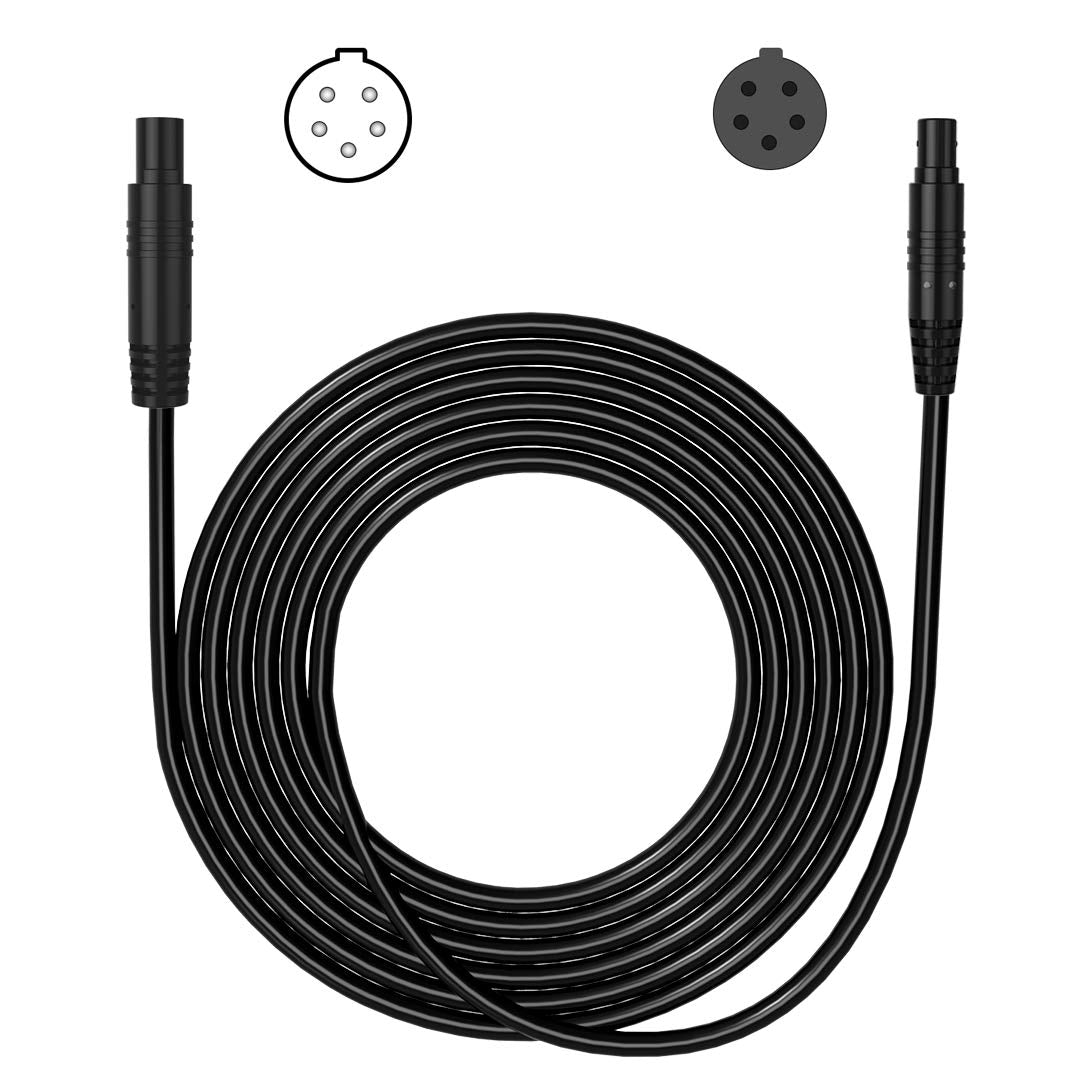 YQMAJIM Dash Cam Rear View Backup Camera Reverse Car Recorder Cable 5 Pin Extension Cord (5 pin 16.5ft)