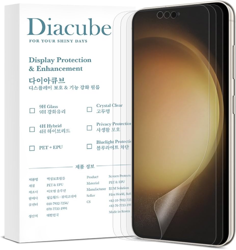 [3 Pack] For Samsung Galaxy S24, Anti-Glare Matte Screen Protector, [Support Fingerprint Unlock], Anti-Fingerprint,