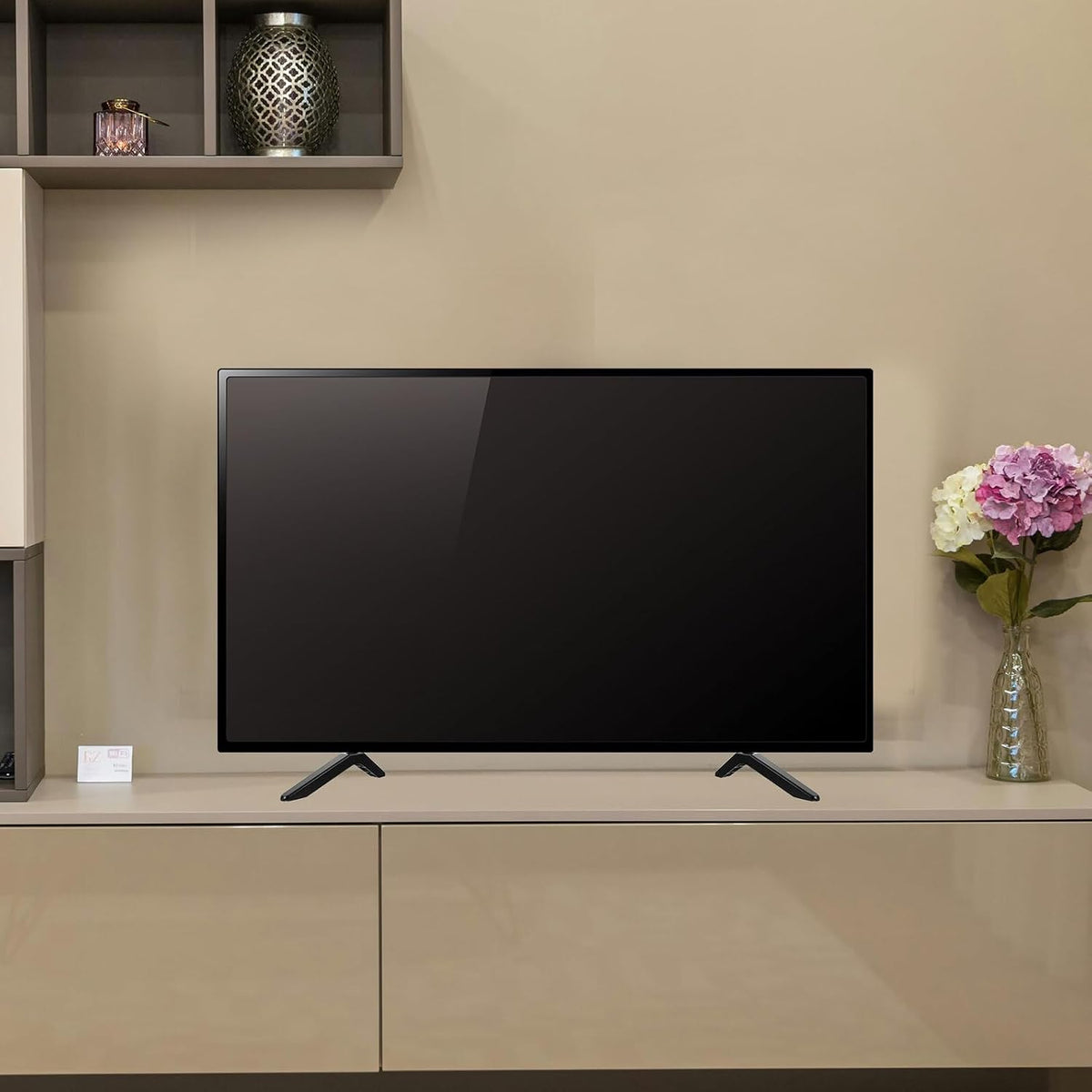 ifundom 2pcs Universal Tv Stand Tabletop Mount Bracket Adjustable Height Compatible with Flat Screen Tvs for Living