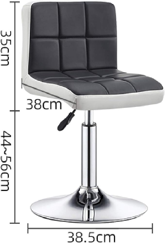 Mlaea Classroom Dormitory Hotel Chair Dining Bedroom Living Room Chair with Adjustable Height Gaming Club Bar Chair 38 * 44-56CM(Color:#5)