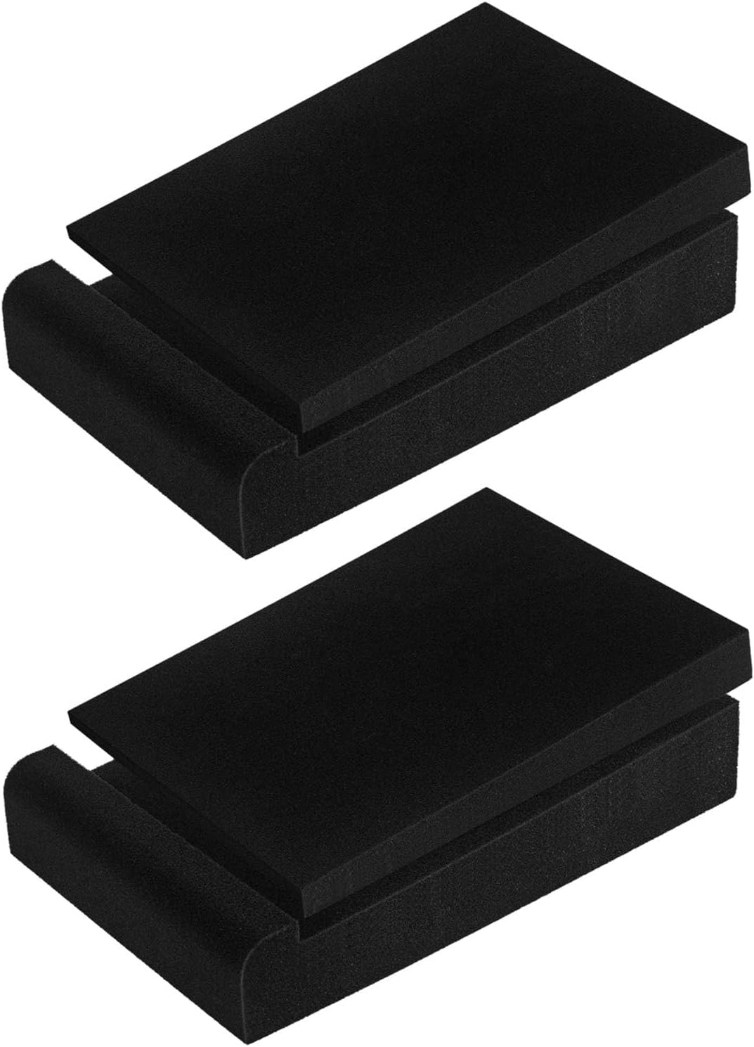JBER 2 Pack Acoustic Isolation Pads, Studio Monitor Speaker Isolation Foam Pads, High Density Acoustic Foam Suitable for 5" Inch Speakers for Sound Improvement Prevent Vibrations