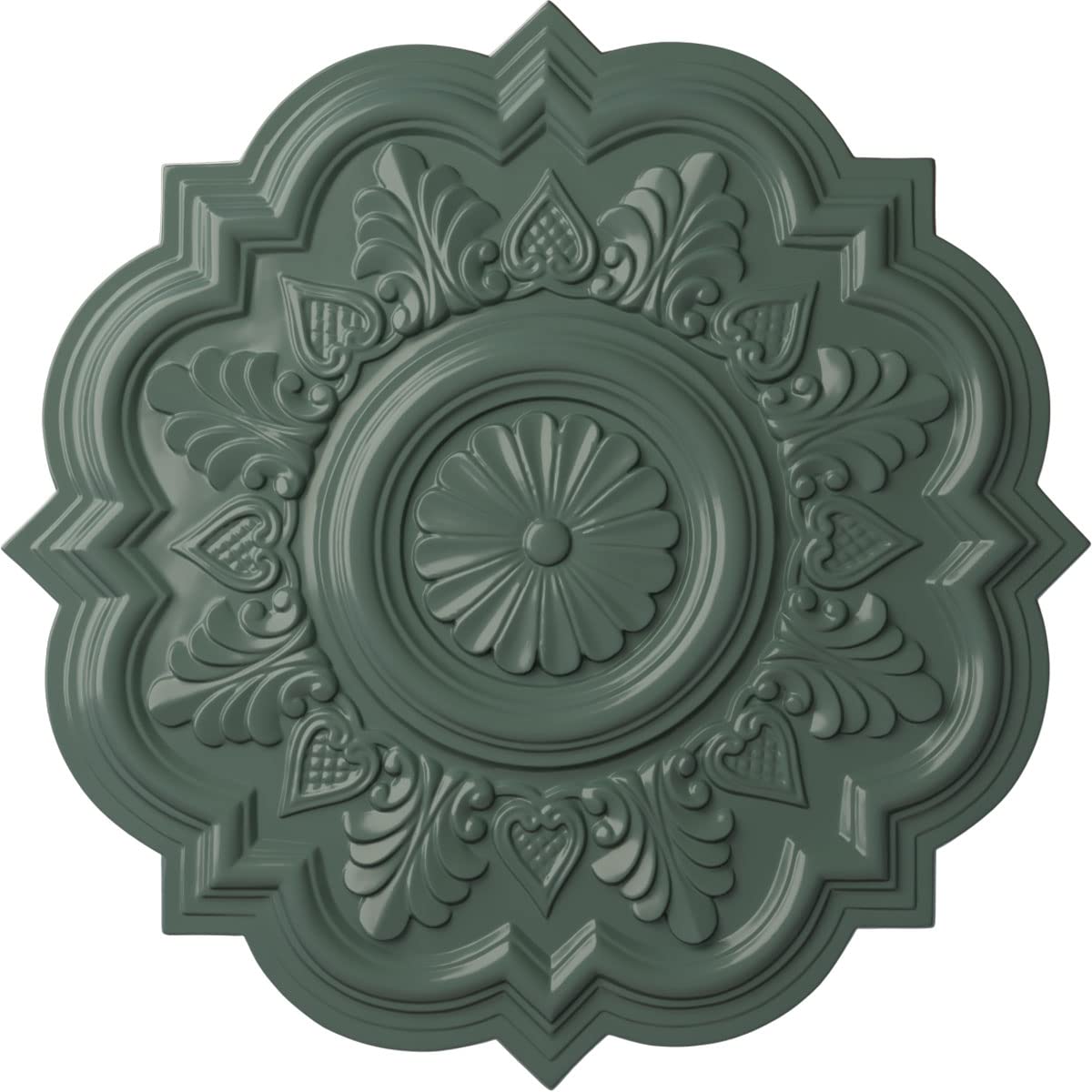Ekena Millwork Cm20Drcbf Deria Ceiling Medallion, Cloud Burst