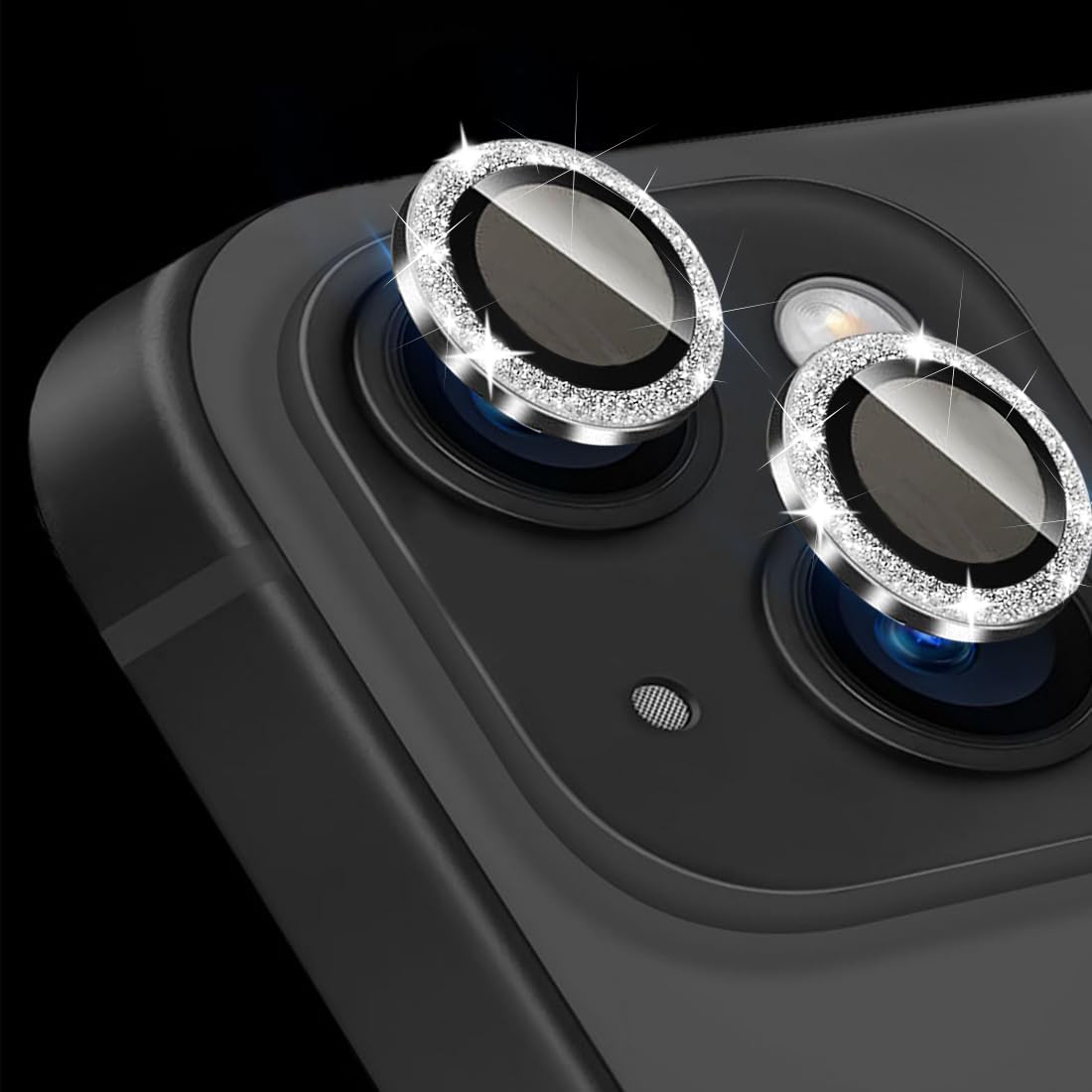 Bling Diamond Camera Lens Protector for iPhone 14/14 Plus - Tempered Glass Rear Camera Cover & Accessories