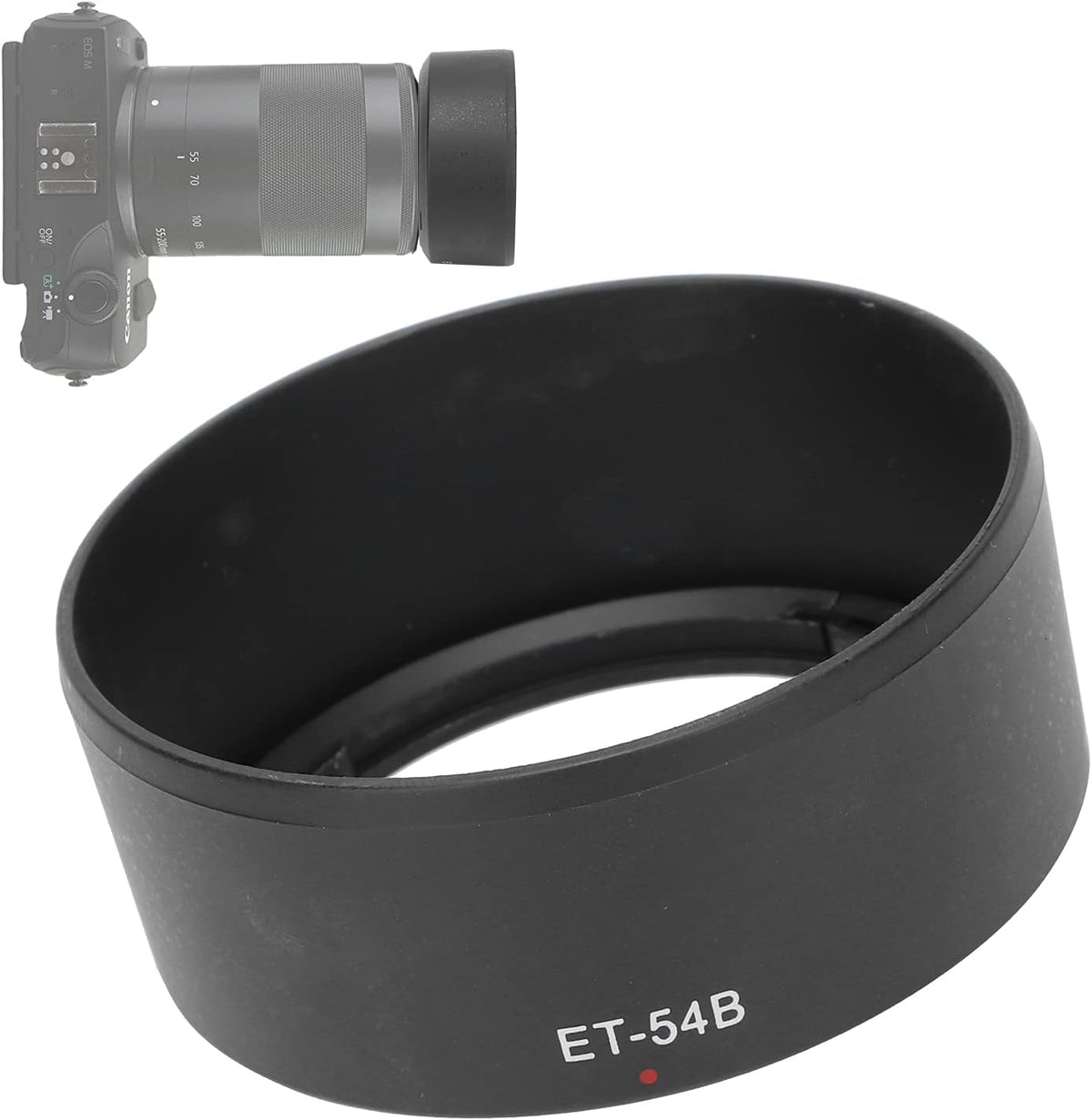 ET 54B Reversible Lens Hood for Canon EF M 55-200mm F 4.5-6.3 is STM Lens Accessories