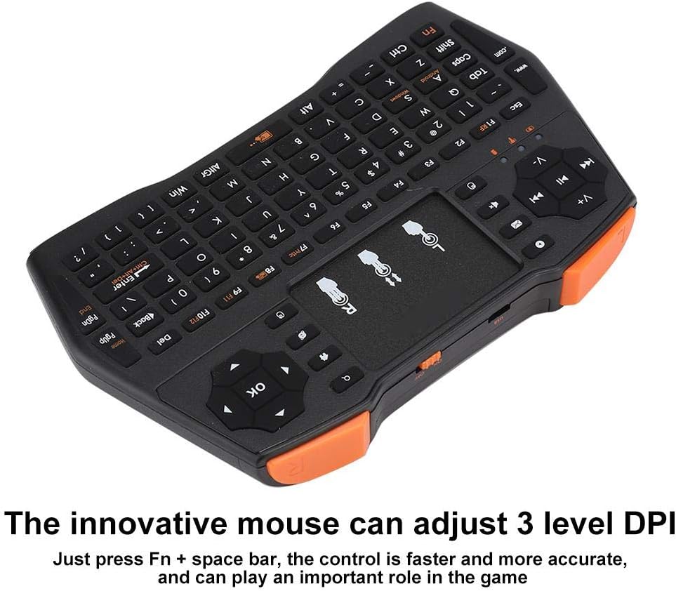 ASHATA Mini Wireless Keyboard | 2.4GHz Multi-Function Keyboard for Viboton I8 Plus, Android TV Box, XBOX360