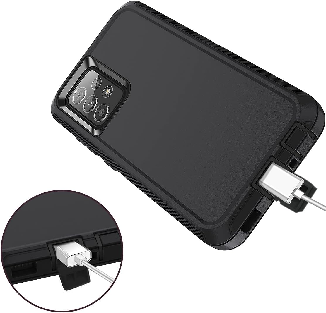 for Samsung Galaxy A52 5G Case, Shockproof Dust/Drop Proof 3-Layer Full Body Protection Rugged Heavy Duty Cover