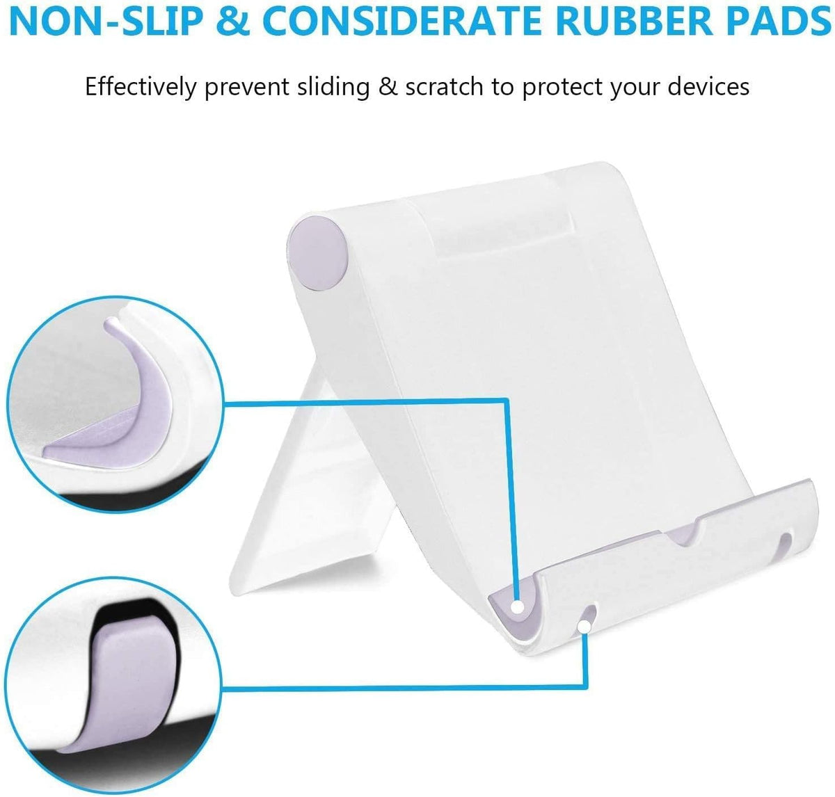 COOLOO Multi-Angle Cell Phone Stand ?2 Pack? Universal Holder for Smartphones and Tablets (6-11"), e-Reader, Compatible