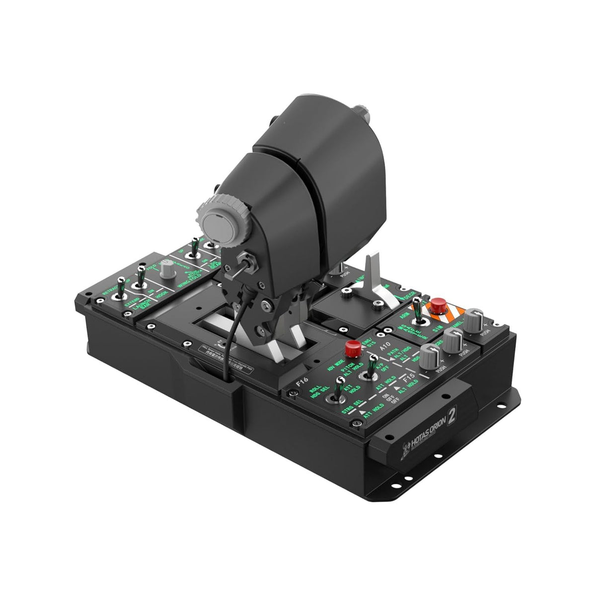 WINWING Orion2 HOTAS Metal Warthog: StriktAce EX II Metal Throttle Grip - Unprecedented Immersive Flight Experience, 57 Physical Switches, Four-Speed Dial Wheel Switch,With Dual Throttle Connectors