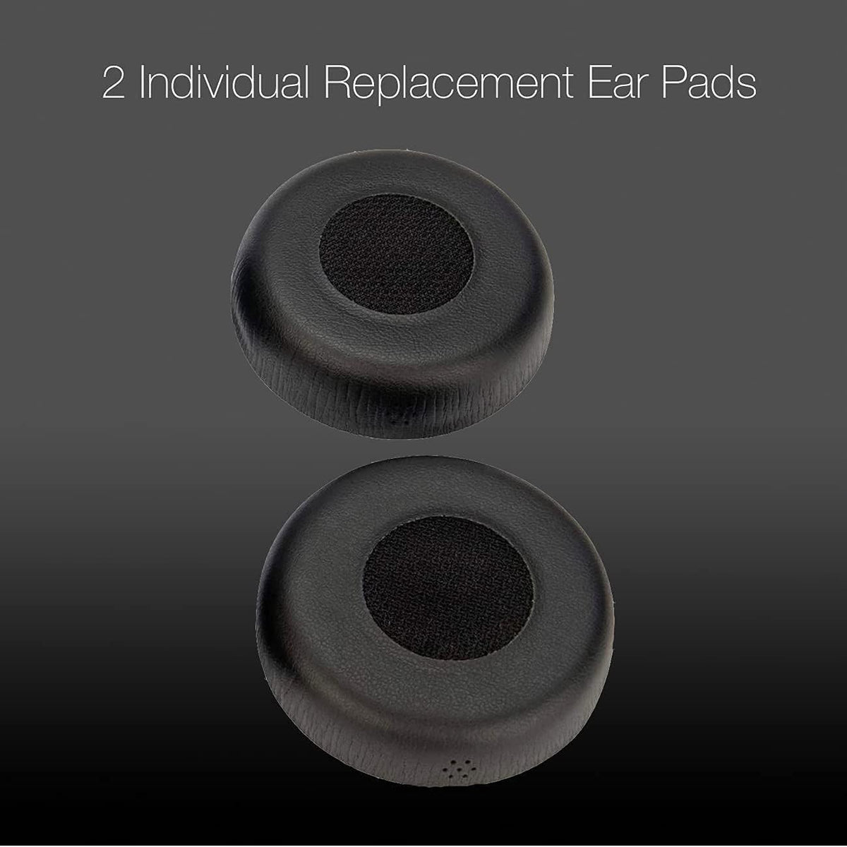 Ear Pad Cushions for Jabra Evolve 75 Wireless Bluetooth Headset, 2pk Spare Leatherette Replacement Cushions for Jabra