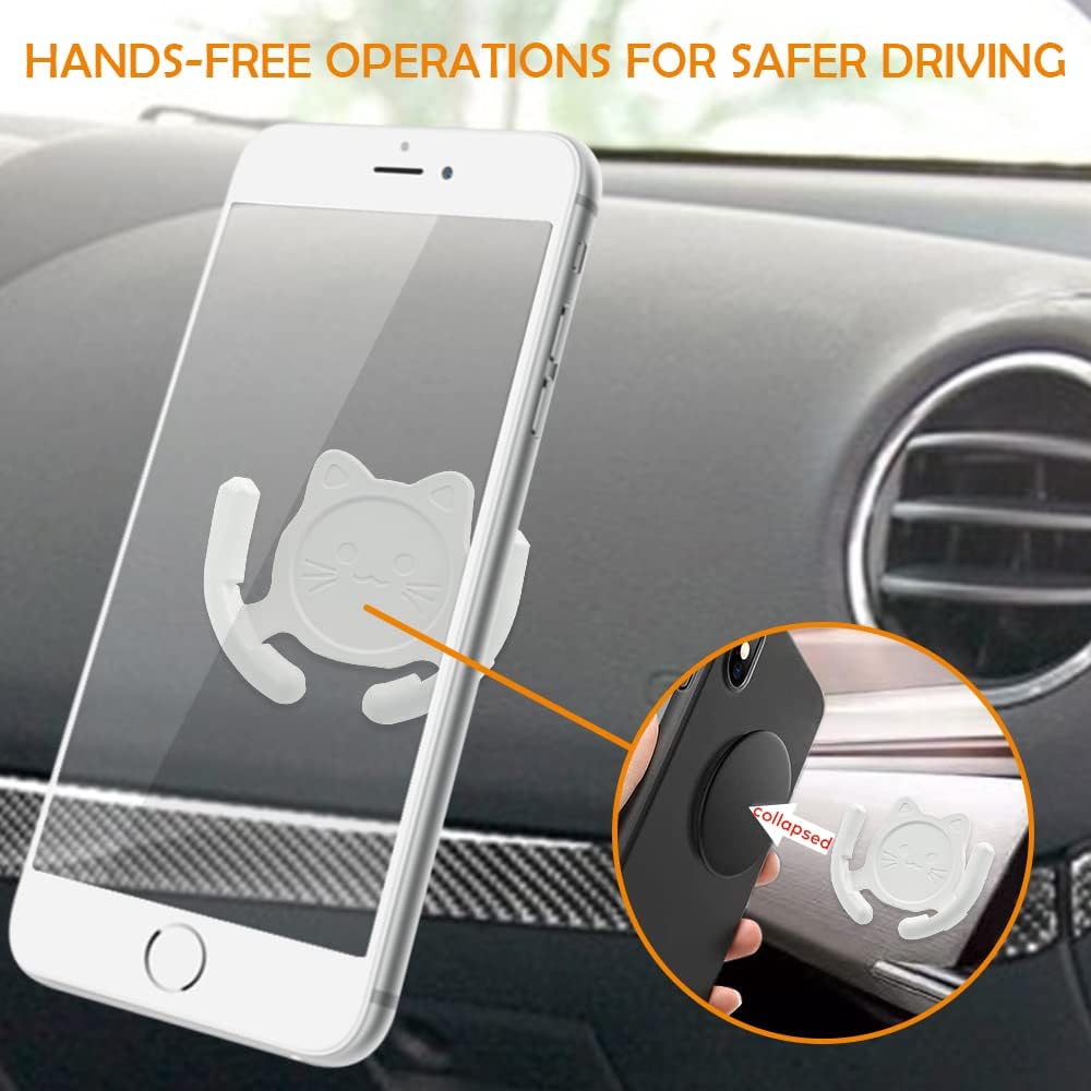 Multi-Surface Holder Car Mount 3 Pack, Compatible with PopSocket Grip Holder, Strong Adhesive Sticky Pad for Home Office